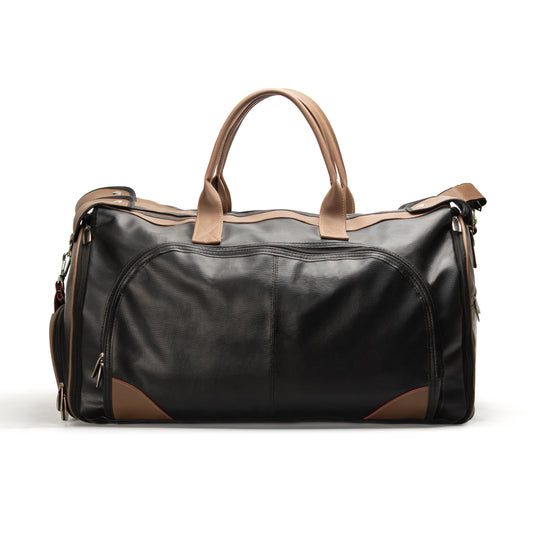 Black and Brown Duffel