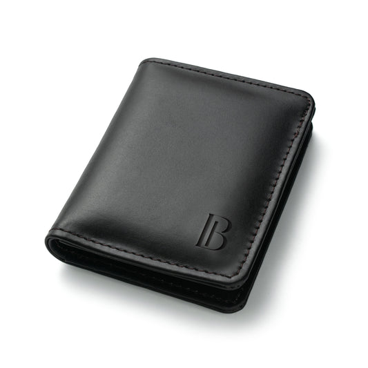 Luxurious Black Leather Mini Wallet For Men