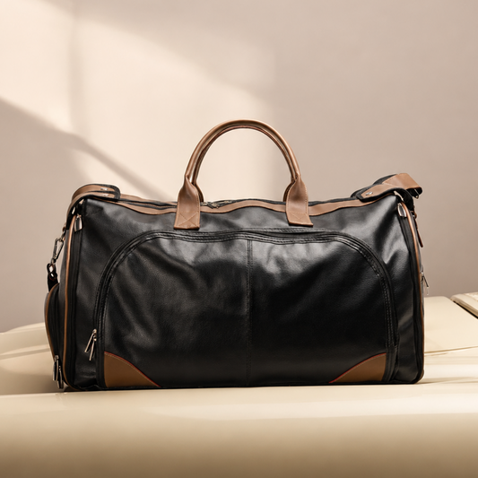 Black and Brown Duffle