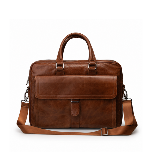 Huston Brown Laptop Bag