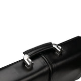 Black leather laptop bag