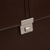 Aldermere/Dark Brown leather laptop bag
