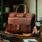 Huston Brown Laptop Bag