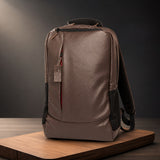 Elite Dark Brown Leather Backpack for Men