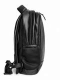 Elite Black Leather Backpack for Men
