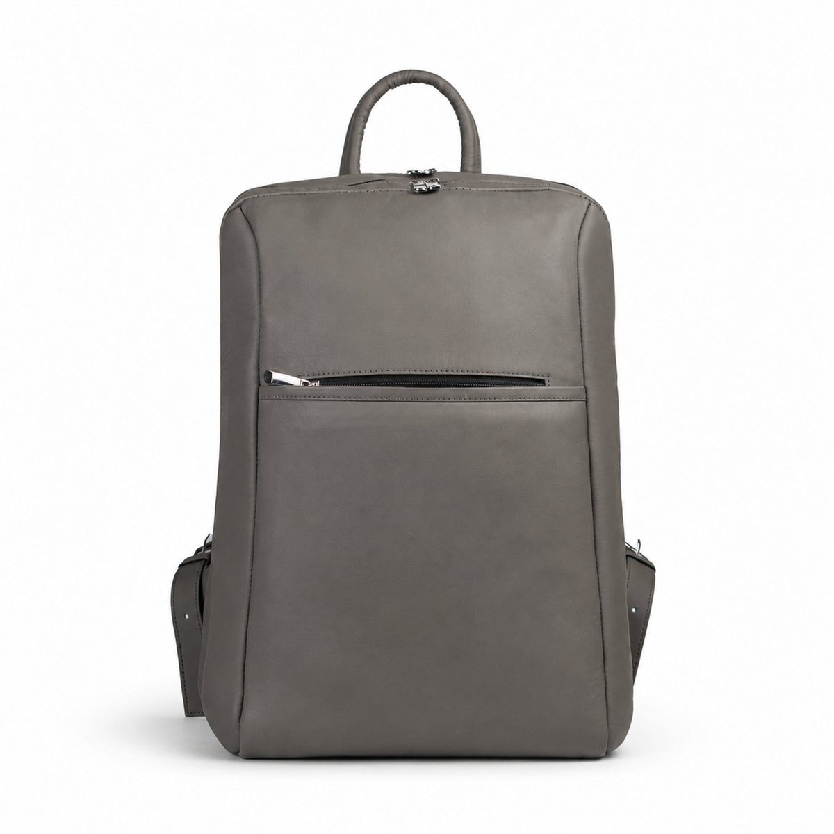 Forge Grey Leather Backpack