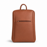 Metro Brown Leather Backpack