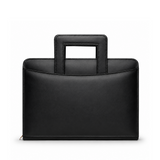 PU Leather Zip Portfolio Organizer with Handle