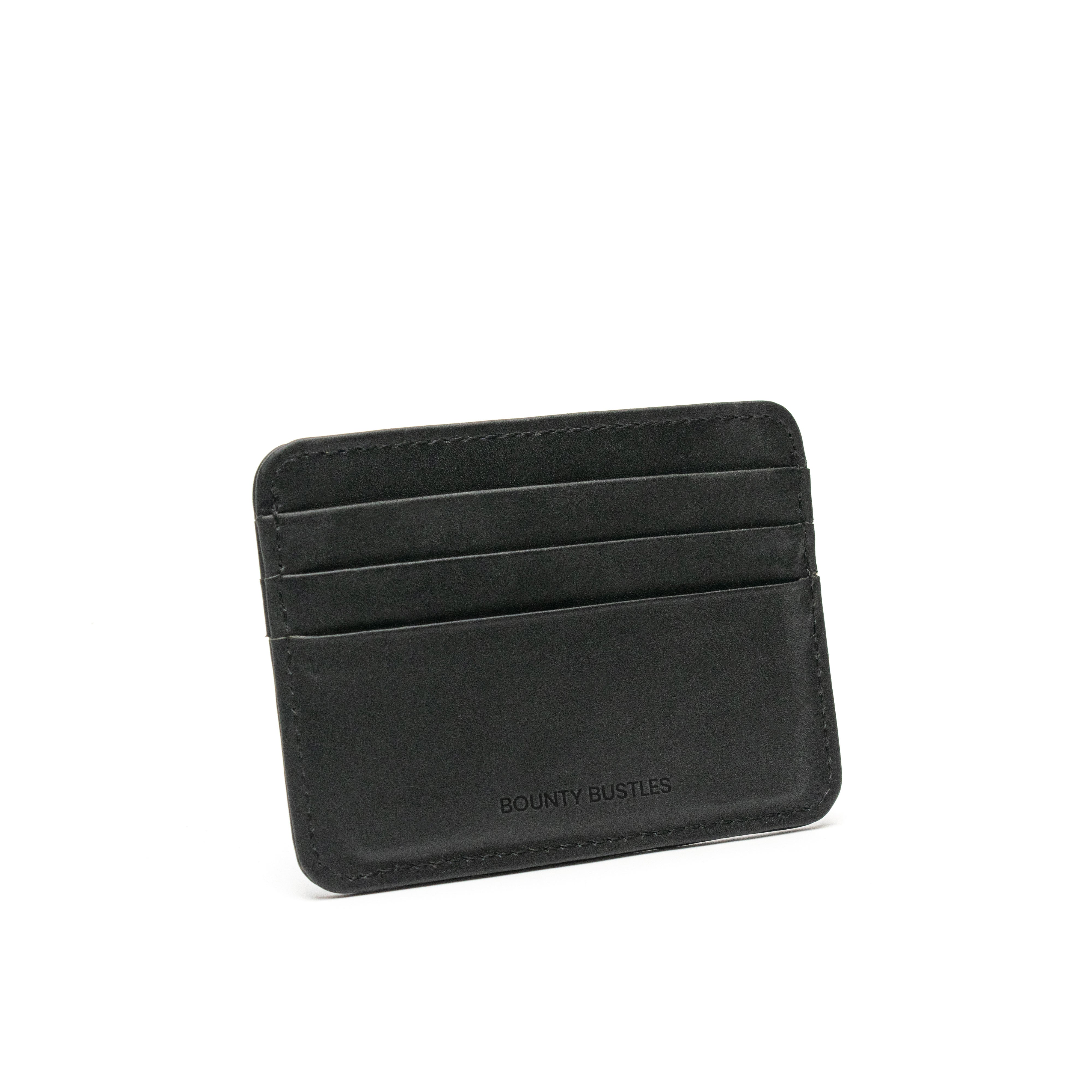 Slim Black Leather Cardholder