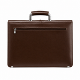 Aldermere/Dark Brown leather laptop bag