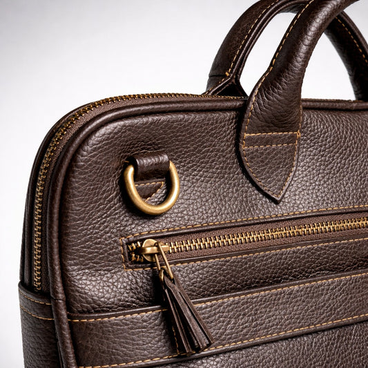 Heritage Leather Laptop Briefcase