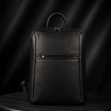 Phantom Black Leather Backpack