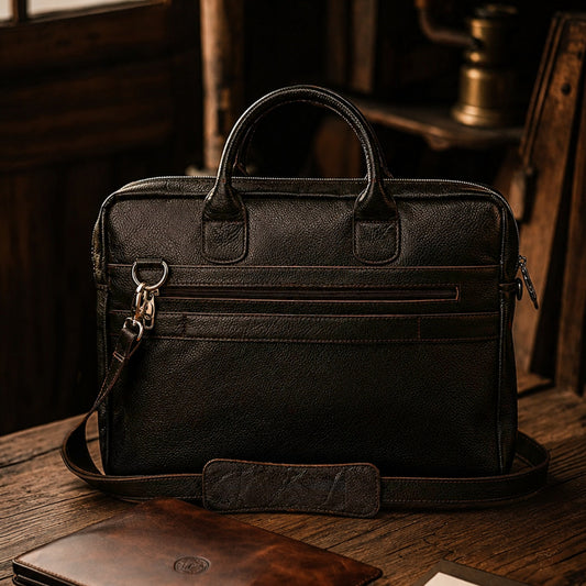Vista Dark Brown Laptop Bag