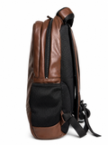 Elite Dark Brown Leather Backpack for Men