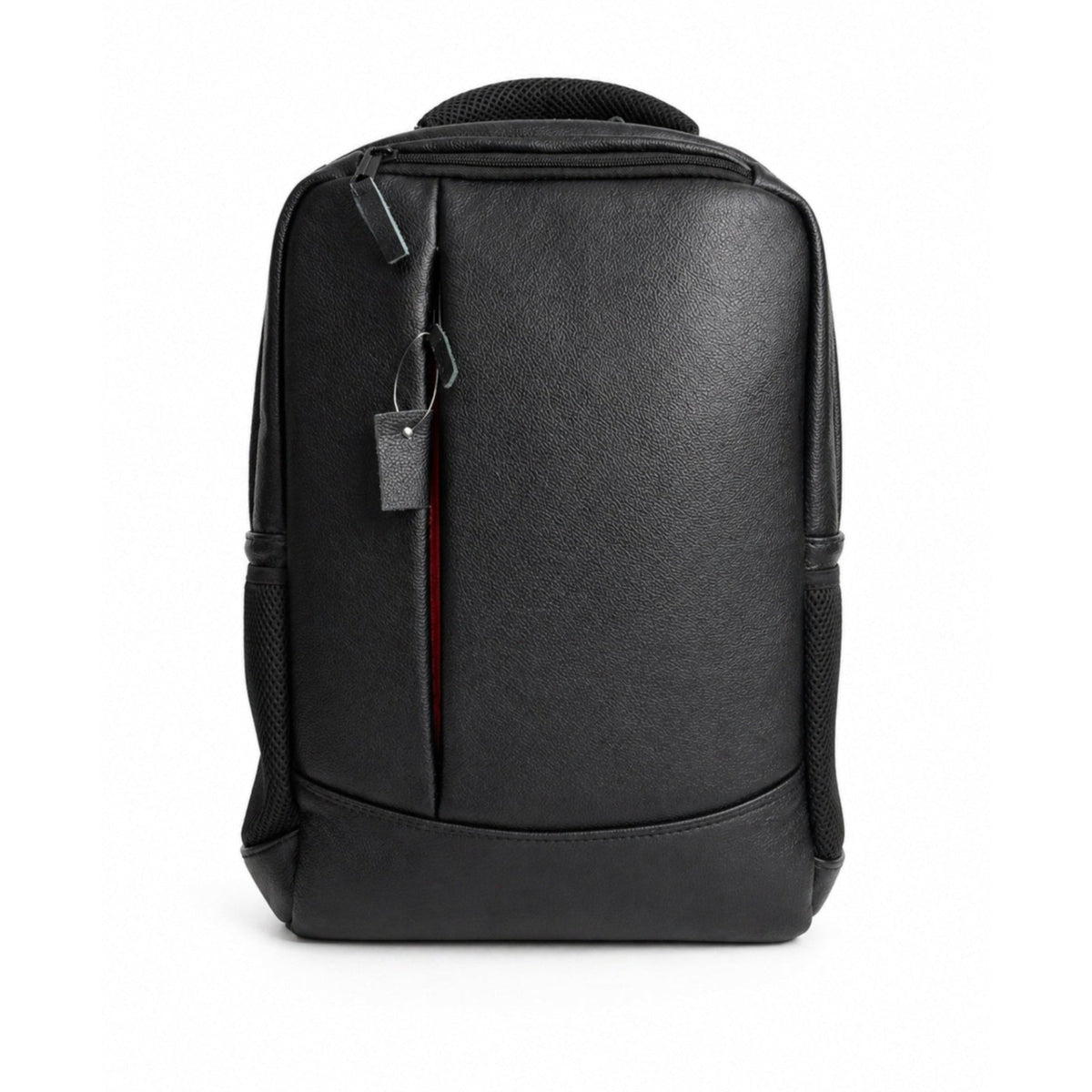Elite Black Leather Backpack for Men