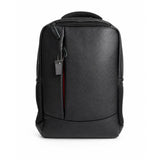 Elite Black Leather Backpack for Men