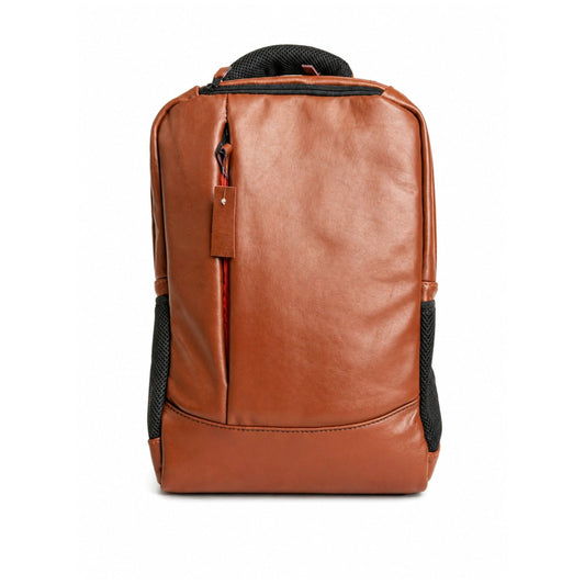 Elite Brown Leather Backpack for Men