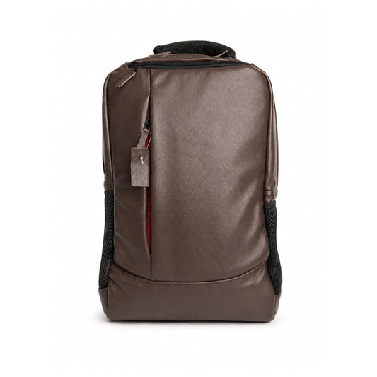 Elite Dark Brown Leather Backpack for Men